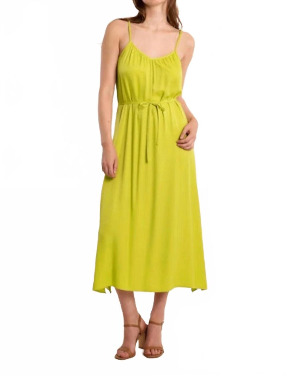 NEW MOLLY BRACKEN women's sleeveless maxi dress in yellow